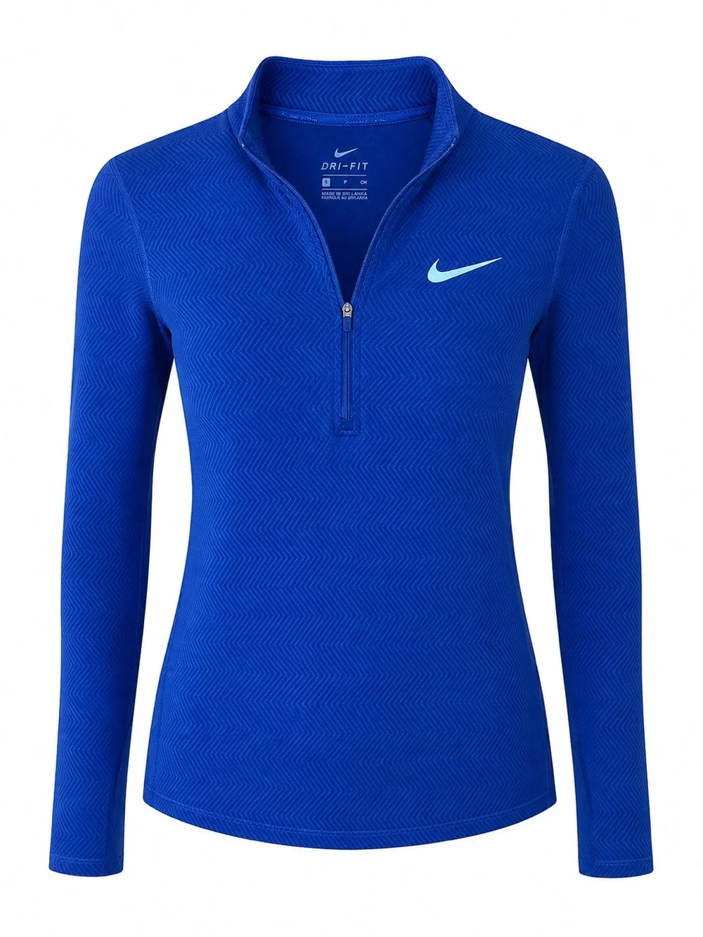 Nike Women's Dri-FIT Long Sleeve Half-Zip Top - Royal Blue